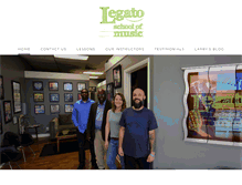 Tablet Screenshot of legatoschoolofmusic.net